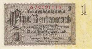 1 Rentenmark 1937 ro.166b Z